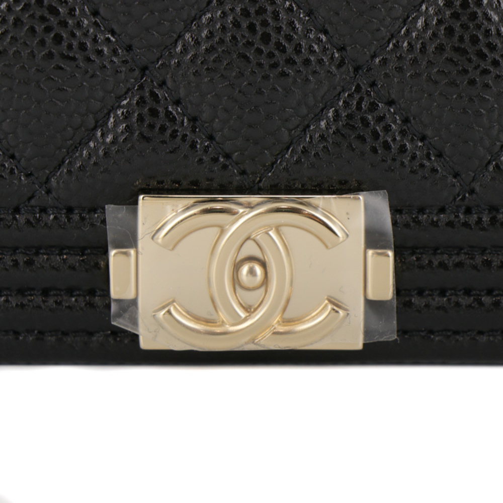 Chanel Bag Shoulder Mini Pouch Black Chain Boy - Picture 7 of 12